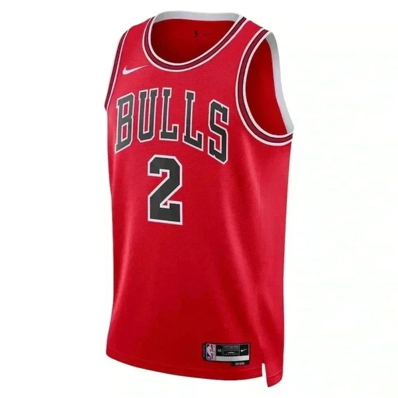 NWT Chicago Bulls Nike Icon Edition Swingman Jersey Red - Lonzo Ball - Unisex XL - Picture 1 of 9